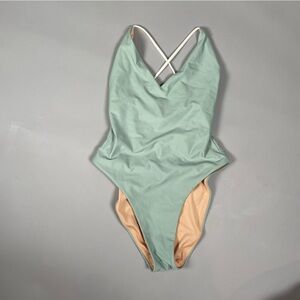 Madewell Mint One Piece Swim